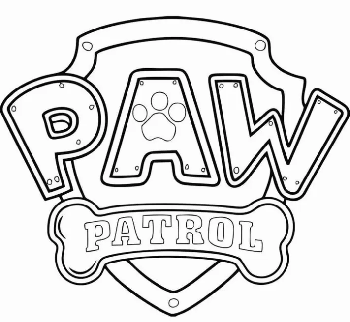 Escudo paw patrol para imprimir