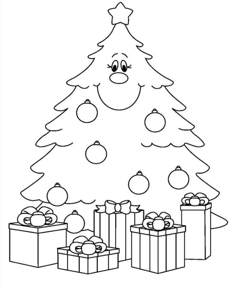 Árvore de Natal para imprimir