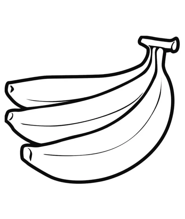 Penca de banana para imprimir e pintar