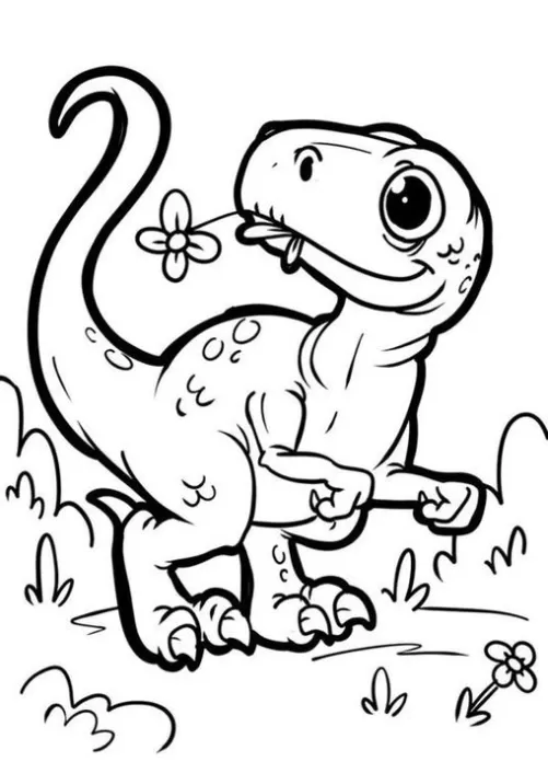 Dinossauro para colorir e imprimir