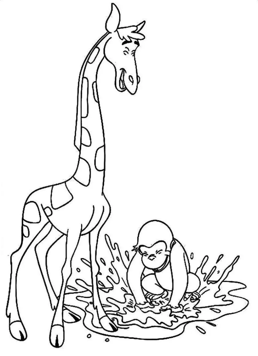 Girafa para pintar