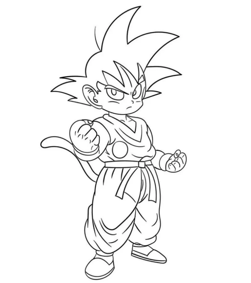 Goku para pintar