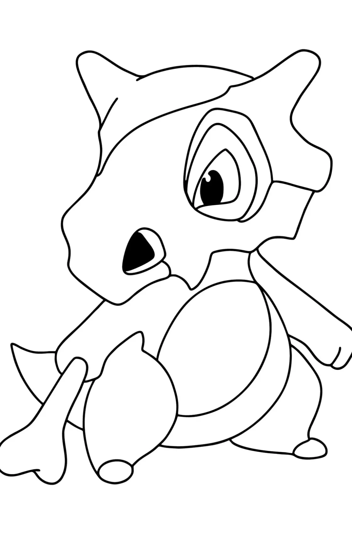 Cubone - Ossote para colorir e imprimir