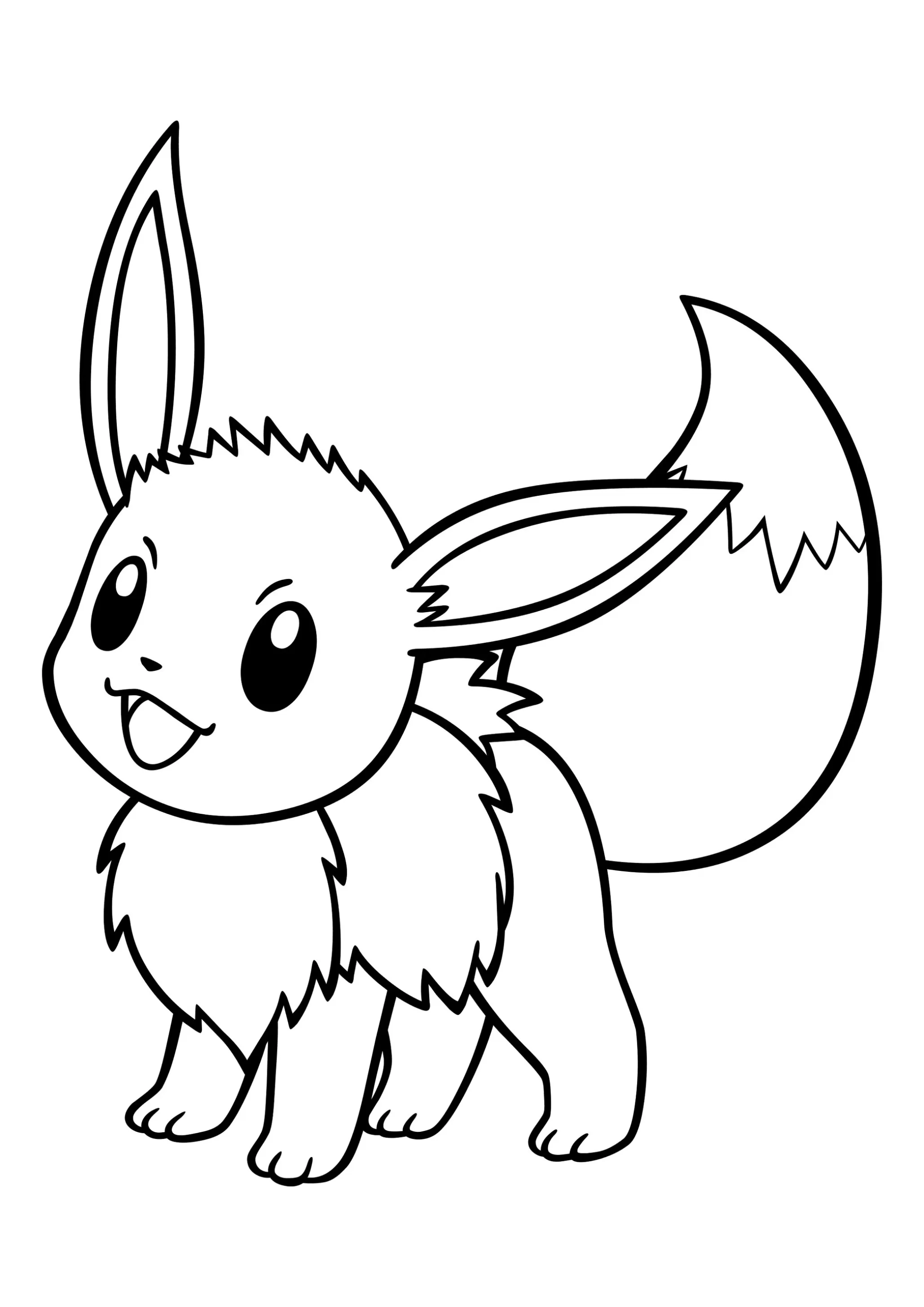 Desenhos de Pokemon Eevee 2 para Colorir e Imprimir 