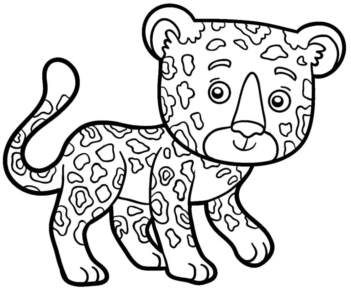 Tigre pintado para imprimir e colorir