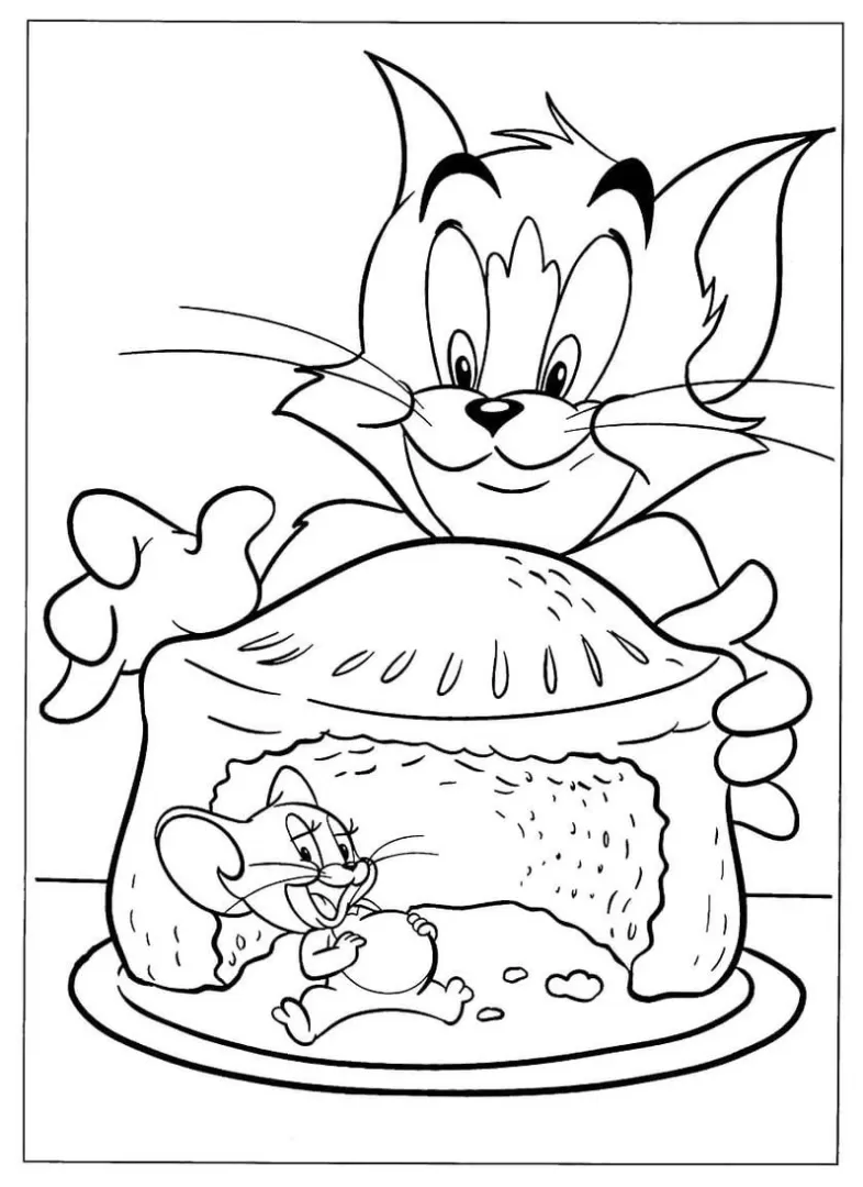 Tom e Jerry para pintar
