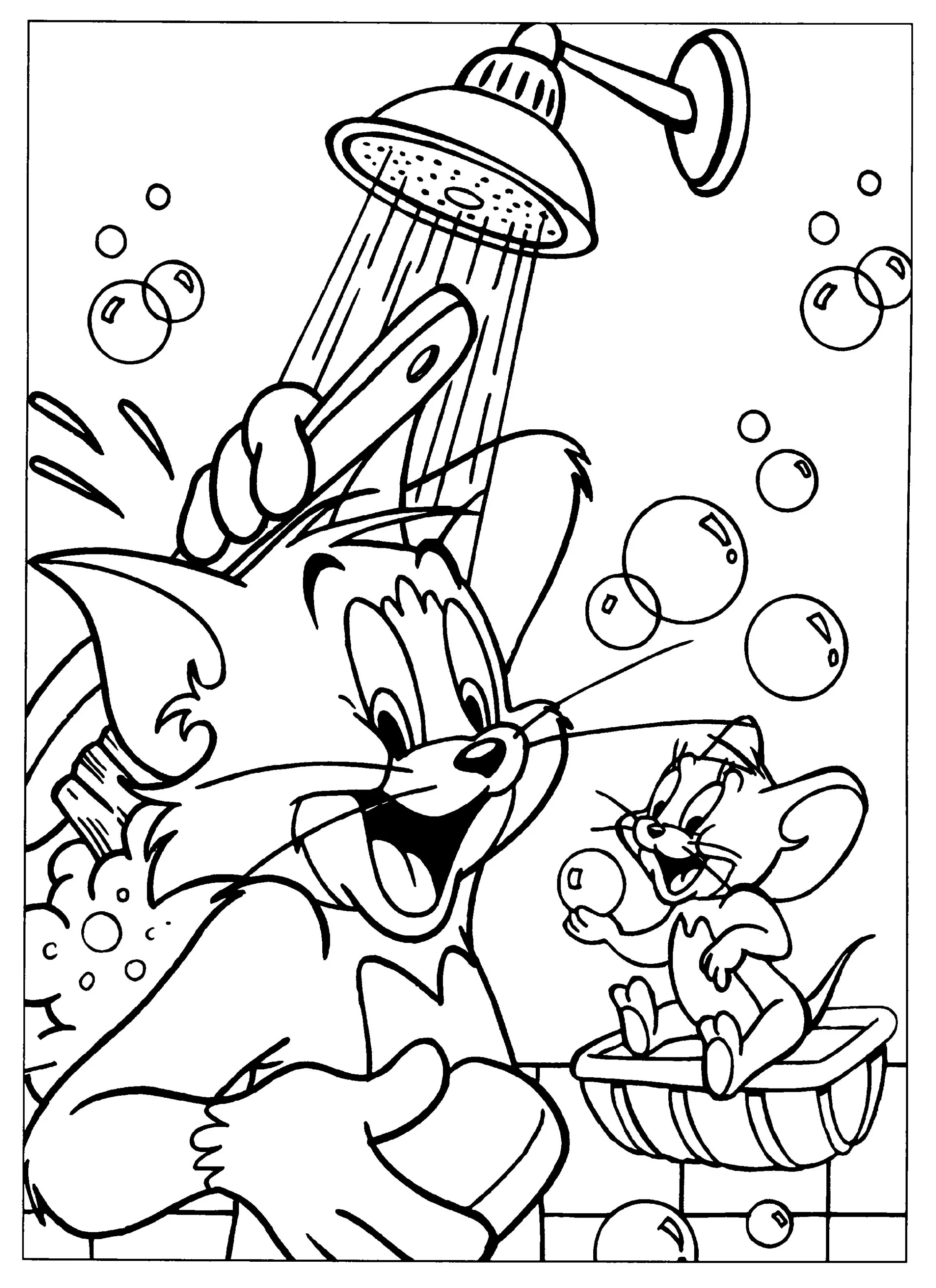 Tom e Jerry para colorir