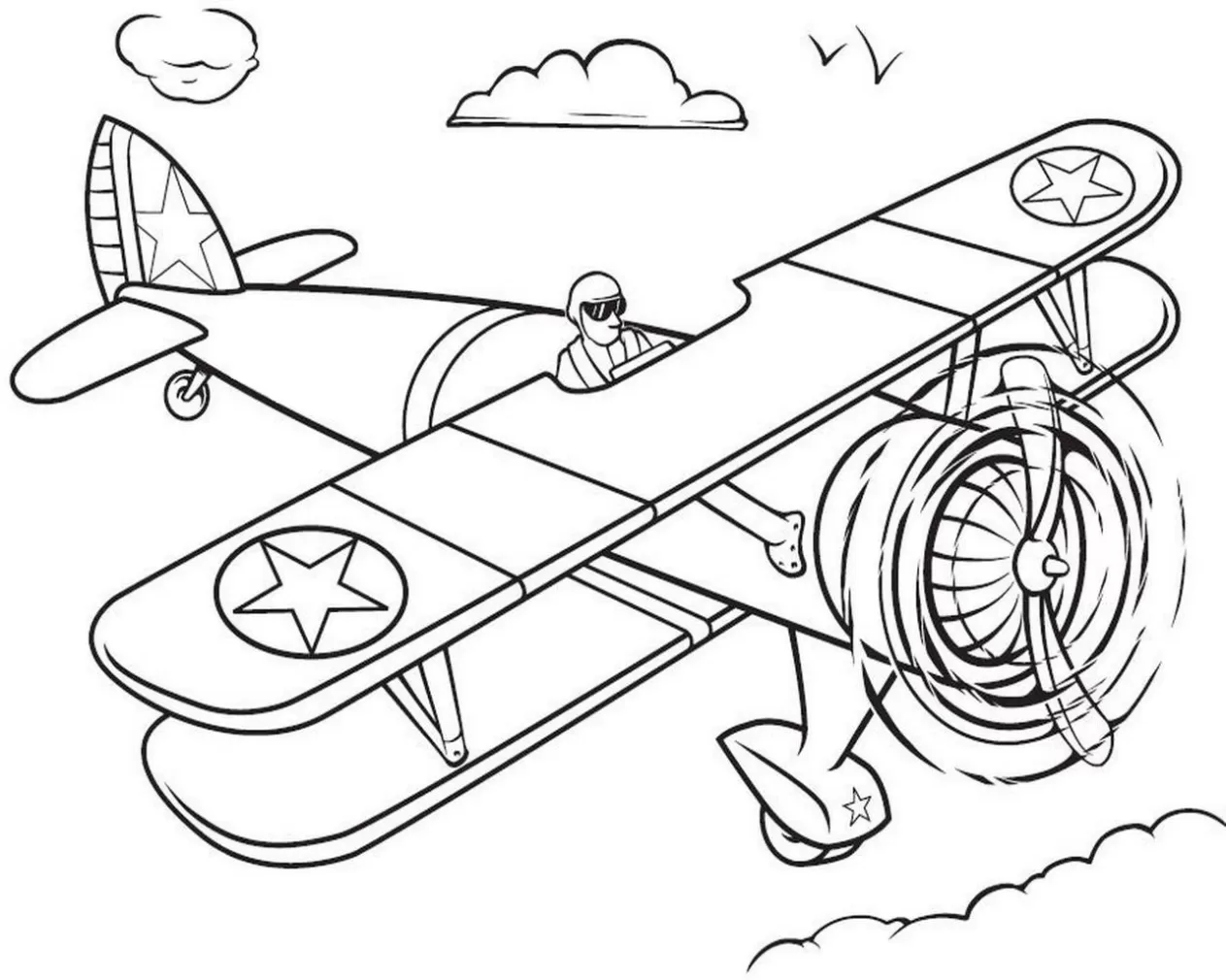 Transportes Aéreos para colorir