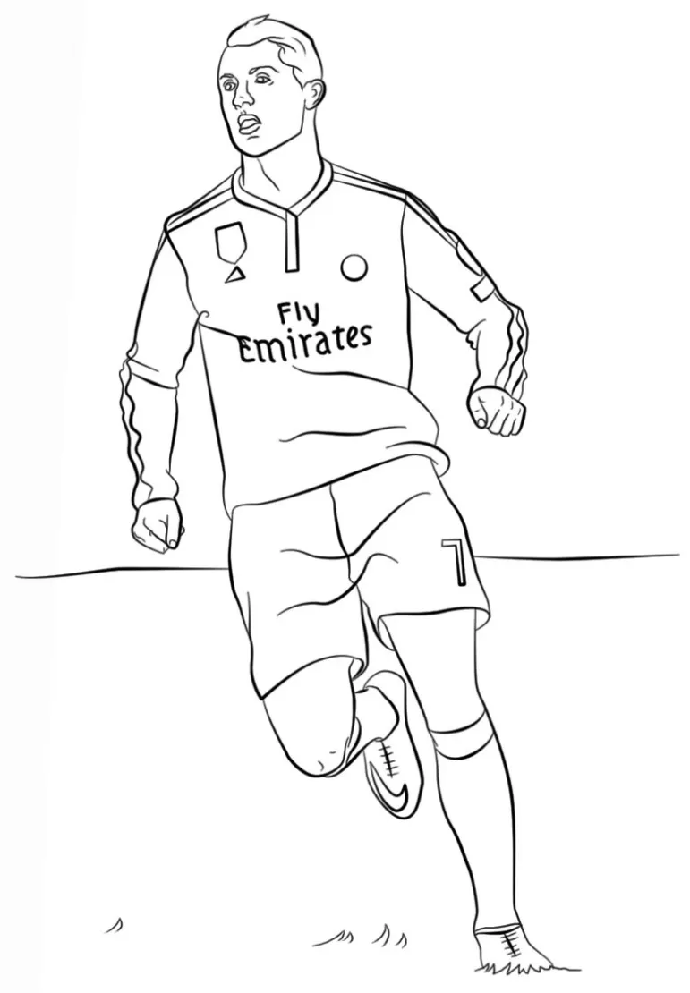 Cristiano Ronaldo para colorir