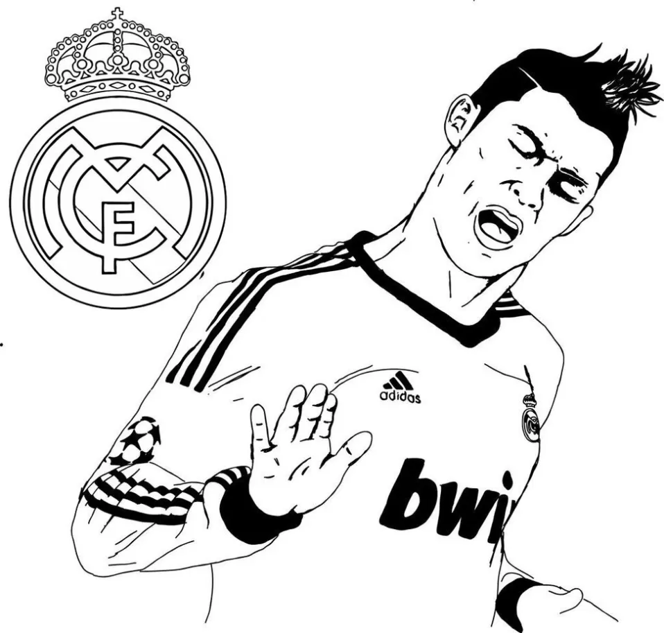 Cristiano Ronaldo para pintar