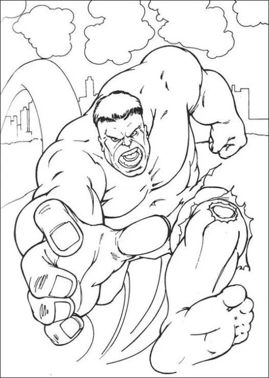 Hulk para imprimir