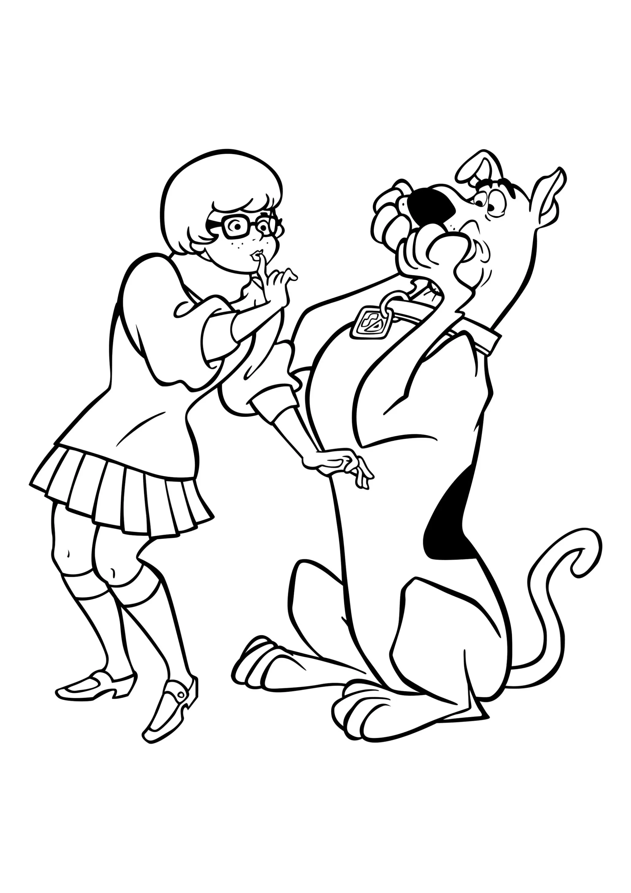 Velma e Scooby para pintar e colorir