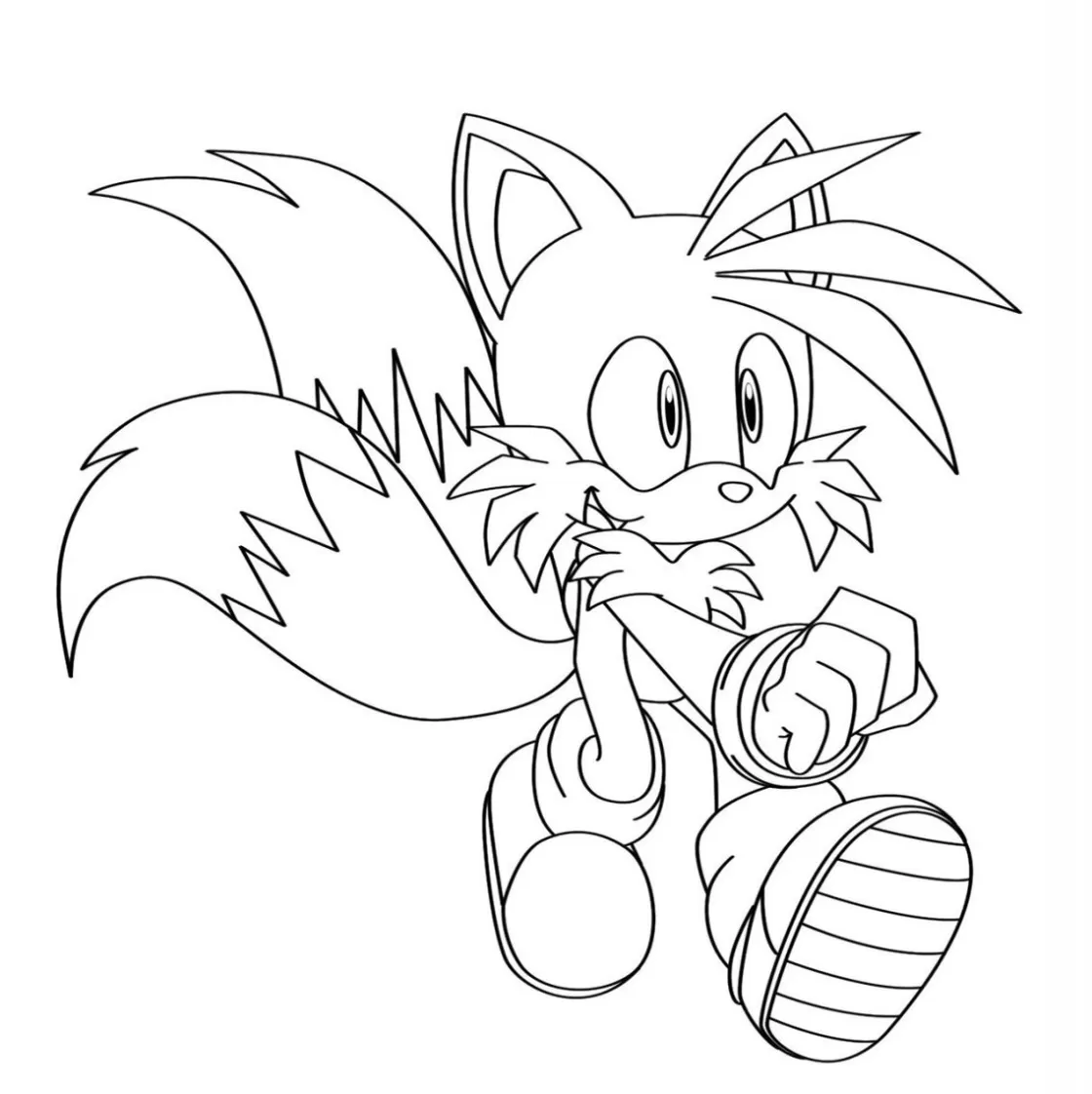 Sonic super rápido para colorir