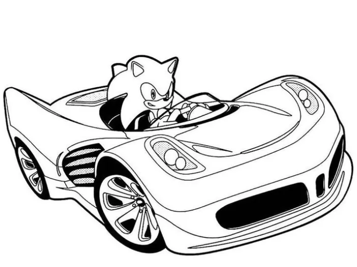 Carro Rápido Desenho Para Colorir - Ultra Coloring Pages