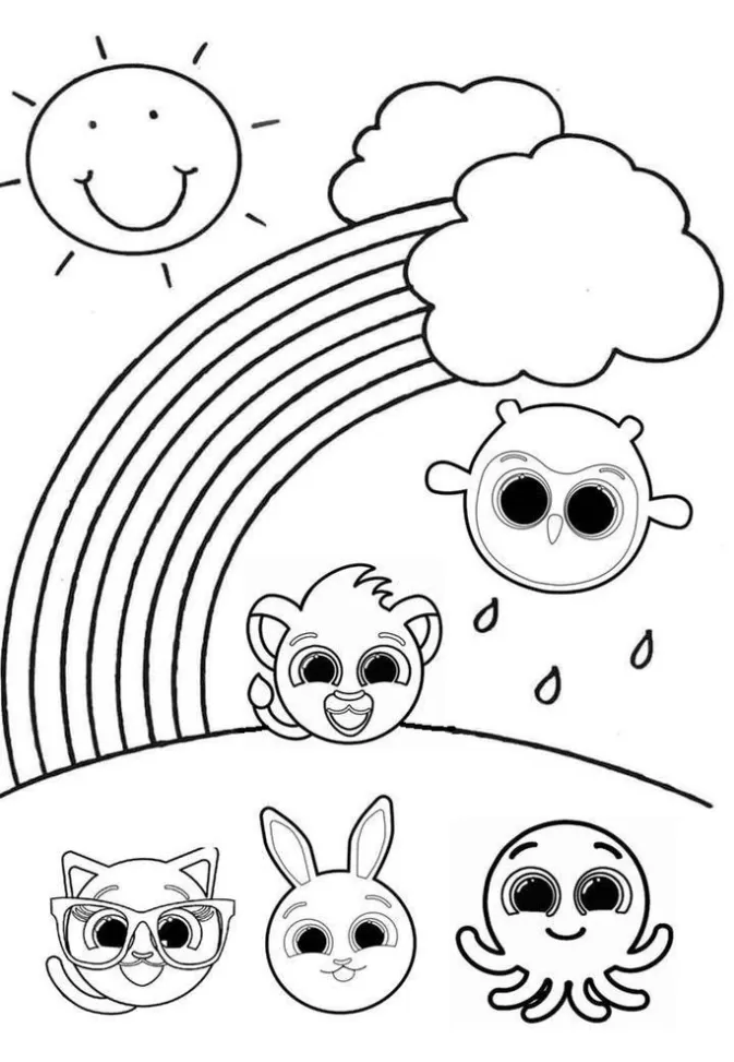 Desenhos Fofos para Colorir Gatinha