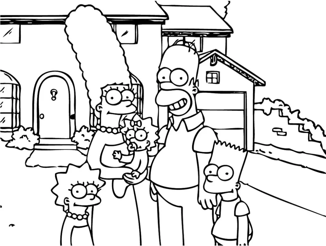 Família Simpsons para imprimir